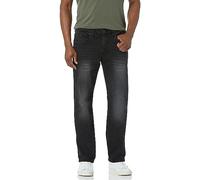 Buffalo David Bitton Men's Straight Six Jeans, Black, 34W x 32L