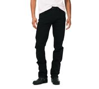 Buffalo David Bitton Men's Straight Six Jeans, Crinkled and Dark Black, 38W x 30L