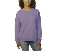 Buffalo David Bitton Women's Cotton Blend Cozy Top Crewneck Sweatshirt (Large, Spring Lavender)