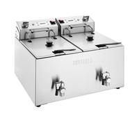 Buffalo Double Electric Fryer with Timer 2x8Ltr