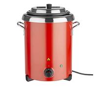 Buffalo Electric Soup Kettle 5.7L Stainless Steel, Red, 57L