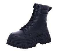 Buffalo FUSION LACE UP MID Women’s Black Vegan Nappa Lace-Up Mid-Ankle Platform Combat Boots