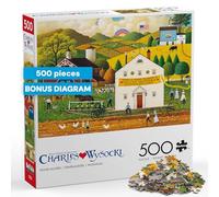 Buffalo Games - 500 Piece Charles Wysocki House Movers Jigsaw Puzzle Colorful Puzzle for Adults - Precision-Cut Pieces, Beautiful Artwork, and Hours of Relaxing Fun