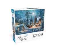 Buffalo Games - Abraham Hunter - Silent Night - 1000 Piece Jigsaw Puzzle for Adults - Challenging Puzzle Perfect for Game Nights - Finished Size is 26.25 x 19.75