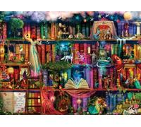 Buffalo Games - Aimee Stewart - Treasure Hunt Bookshelf - 1000 Piece Jigsaw Puzzle for Adults -Challenging Puzzle Perfect for Game Nights - Finished Size is 26.75 x 19.75