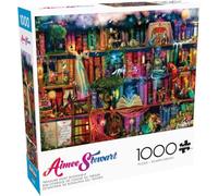 Buffalo Games - Aimee Stewart - Treasure Hunt Bookshelf - 1000 Piece Jigsaw Puzzle for Adults -Challenging Puzzle Perfect for Game Nights - Finished Size is 26.75 x 19.75