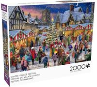 Buffalo Games - ALI Corti - Winter Village Festival - 2000 Piece Jigsaw Puzzle for Adults -Challenging Puzzle Perfect for Game Nights - Finished Size is 38.50 x 26.50