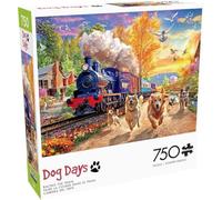 Buffalo Games - Angelo Bonito - Racing The Train - 750 Piece Jigsaw Puzzle for Adults Challenging Puzzle Perfect for Game Nights - Finished Puzzle Size is 24.00 x 18.00