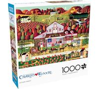 Buffalo Games - Charles Wysocki - Autumn Farms - 1000 Piece Jigsaw Puzzle for Adults Challenging Puzzle Perfect for Game Nights - Finished Size 26.75 x 19.75