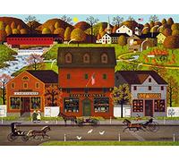 Buffalo Games - Charles Wysocki - Candlemaker, Tobacconist, Hat Shop - 1000 Piece Jigsaw Puzzle
