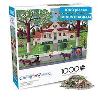Buffalo Games - Charles Wysocki - Ice Cream and Hopscotch - 1000 Piece Jigsaw Puzzle for Adults Challenging Puzzle Perfect for Game Nights - Finished Puzzle Size is 26.75 x 19.75