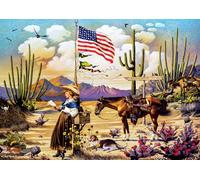Buffalo Games - Charles Wysocki Love Letter from Laramie - 500 Piece Silver Select Jigsaw Puzzle Colorful Puzzles for Adults - Precision-Cut Pieces, Beautiful Artwork