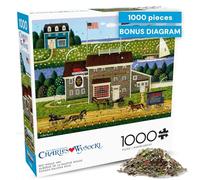 Buffalo Games - Charles Wysocki - Red Whale Inn - 1000 Piece Jigsaw Puzzle for Adults Challenging Puzzle Perfect for Game Nights - Finished Puzzle Size is 26.75 x 19.75