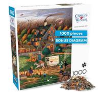 Buffalo Games - Charles Wysocki - Secret Passage Inn - 1000 Piece Jigsaw Puzzle for Adults Challenging Puzzle Perfect for Game Nights - Finished Size 26.75 x 19.75
