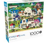 Buffalo Games - Charles Wysocki - Shops and Buggies - 1000 Piece Jigsaw Puzzle for Adults -Challenging Puzzle Perfect for Game Nights - Finished Size is 26.75 x 19.75