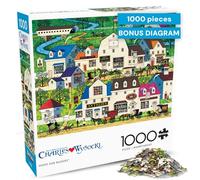 Buffalo Games - Charles Wysocki - Shops and Buggies - 1000 Piece Jigsaw Puzzle for Adults -Challenging Puzzle Perfect for Game Nights - Finished Size is 26.75 x 19.75