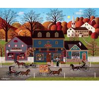 Buffalo Games - Charles Wysocki - Valley Farm Street - 1000 Piece Jigsaw Puzzle for Adults Challenging Puzzle Perfect for Game Nights - Finished Puzzle Size is 26.75 x 19.75