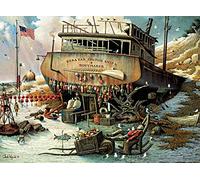 Buffalo Games - Charles Wysocki - Where The Buoys are - 1000 Piece Jigsaw Puzzle, Yellow