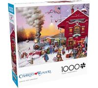 Buffalo Games - Charles Wysocki - Whistle Stop Christmas - 1000 Piece Jigsaw Puzzle for Adults Challenging Puzzle Perfect for Game Nights - Finished Puzzle Size is 26.75 x 19.75