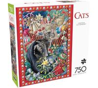 Buffalo Games - Christmas Cat-tastrophy - 750 Piece Jigsaw Puzzle for Adults Challenging Puzzle Perfect for Game Nights - 750 Piece Finished Size is 24.00 x 18.00, Large