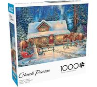 Buffalo Games - Chuck Pinson - Winter's Oasis - 1000 Piece Jigsaw Puzzle for Adults Challenging Puzzle Perfect for Game Nights - Finished Size 26.75 x 19.75