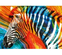Buffalo Games - Color Explosion - Colorful Zebra - 300 Large Piece Jigsaw Puzzle