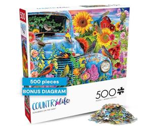Buffalo Games - Country Life - Songbirds on The Farm - 500 Piece Jigsaw Puzzle