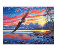 Buffalo Games - Darrell Bush - Star-Spangled Sunset - 1000 Piece Jigsaw Puzzle