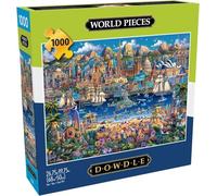Buffalo Games - Dowdle - World Pieces - 1000 Piece Jigsaw Puzzle for Adults Challenging Puzzle Perfect for Game Nights - Finished Size 26.75 x 19.75