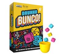 Buffalo Games - Drunko Bunco - Adult Party Game - Dice Rolling Fun with Consequences - Ages 21 and Up