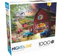 Buffalo Games - Farm Life Night and Day - 1000 Piece Jigsaw Puzzle for Adults Challenging Puzzle Perfect for Game Nights - Finished Size 26.75 x 19.75