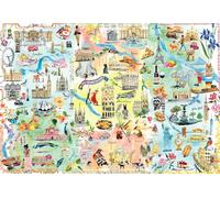 Buffalo Games - Fay Ford - Large City Map - 2000 Piece Jigsaw Puzzle for Adults - Challenging Puzzle Perfect for Game Nights - Finished Size is 38.50 x 26.50