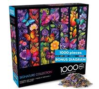 Buffalo Games - Flowers and Flyers - 1000 Piece Jigsaw Puzzle for Adults Challenging Puzzle Perfect for Game Nights - Finished Size 26.75 x 19.75