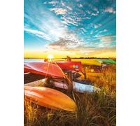 Buffalo Games - Gold - Rhode Island Beach Sunrise - 1000 Piece Jigsaw Puzzle for Adults Challenging Puzzle Perfect for Game Nights - Finished Puzzle Size is 26.75 x 19.75