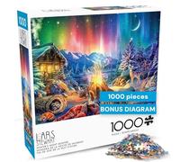 Buffalo Games - LARS - Winter's Night Bonfire - 1000 Piece Jigsaw Puzzle for Adults Challenging Puzzle Perfect for Game Nights - Finished Puzzle Size is 26.75 x 19.75