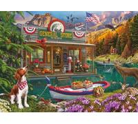 Buffalo Games - Lena - Country Life - Floating Country Store - 1000 Piece Jigsaw Puzzle for Adults - Challenging Puzzle Perfect for Game Nights - Finished Size is 26.75 x 19.75