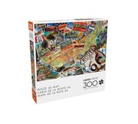 Buffalo Games - Route 66 Map - 300 Large Piece Jigsaw Puzzle for Adults - Challenging Puzzle Perfect for Game Nights
