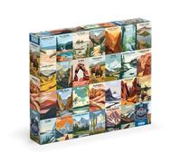 Buffalo Games - Sapphire Select - Our National Parks - 1000 Piece Jigsaw Puzzle - Challenging & Fun - Blue Backed Puzzle Board - Giftable Display Box - Full Size Poster Included