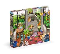 Buffalo Games - Sapphire Select - Tracy Flickenger - Garden Shed Greenhouse - 1000 Piece Jigsaw Puzzle - Challenging & Fun - Blue Backed Puzzle Board - Giftable Display Box - Full Size Poster Included