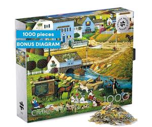 Buffalo Games - Silver Select - Charles Wysocki - Hound of The Baskervilles - 1000 Piece Jigsaw Puzzle for Adults Challenging Puzzle Perfect for Game Nights - 26.75 x 19.75