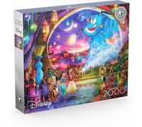 Buffalo Games - Silver Select - Disney - Aladdin - 2000 Piece Jigsaw Puzzle for Adults -Challenging Puzzle Perfect for Game Nights - Finished Size is 38.50 x 26.50