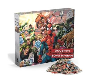 Buffalo Games - Silver Select - Marvel - Sinister War - 2000 Piece Jigsaw Puzzle for Adults -Challenging Puzzle Perfect for Game Nights - Finished Size is 38.50 x 26.50