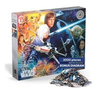 Buffalo Games - Silver Select - Star Wars - The Force is Strong with This one - 2000 Piece Jigsaw Puzzle for Adults Challenging Puzzle - Finished Size 38.50 x 26.50