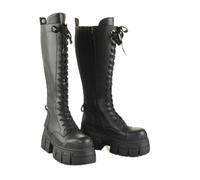 Buffalo Gospher Lace Up High Women's Black Boots - UK 3