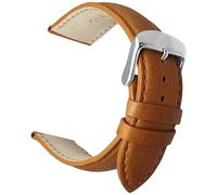 Buffalo Grain Watch Strap Premium Supple Padded Leather Tan (22mm)