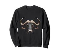 Buffalo Head Wild Animal Ranch America Art Sweatshirt