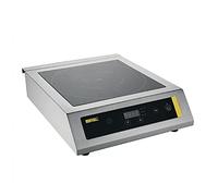 Buffalo Heavy Duty Commercial Induction Hob Stainless Steel 3kW | Offers 10 precise power settings, a 0-180min timer, and a protective fan filter to keep professional kitchens running.