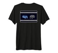 Buffalo Honeycomb Stripes Blue & White Premium T-Shirt