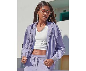 Buffalo Hooded Sweat Jacket Lavender