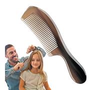 Buffalo Horn Comb, Ox Horn Comb, Wide Tooth Hair Brush Anti-Static Horn Comb, Beard Massage Hand Bone Brush for Wet Hair